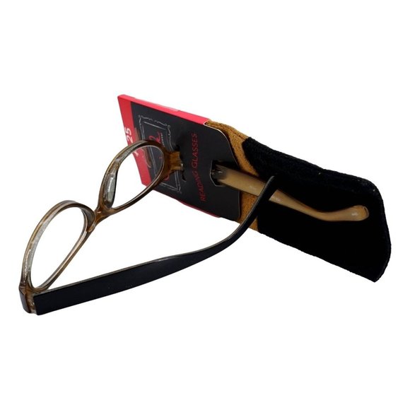 ICU Eyewear Wink Reading Glasses Womens Black +1.25 Strength Spring Hinges New - Picture 2 of 3